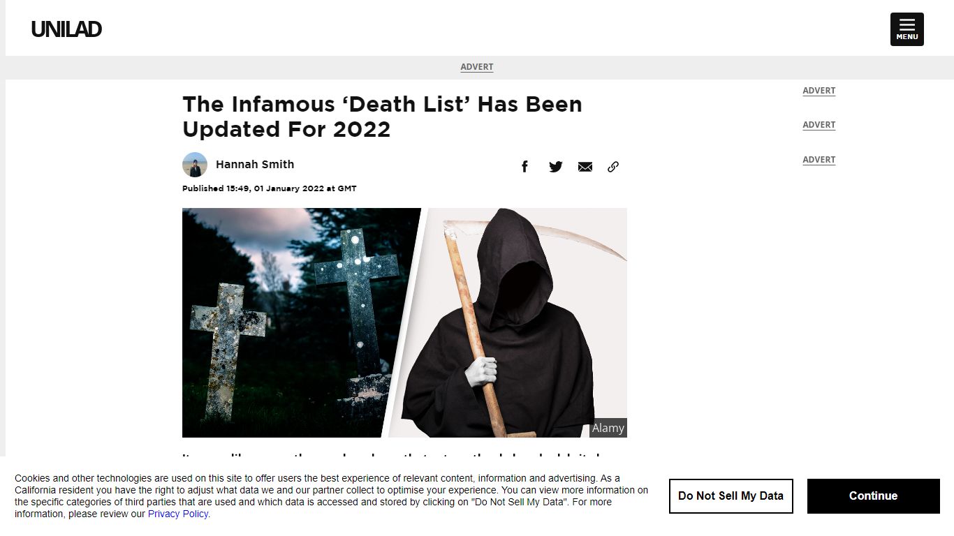 The Infamous ‘Death List’ Has Been Updated For 2022 - UNILAD