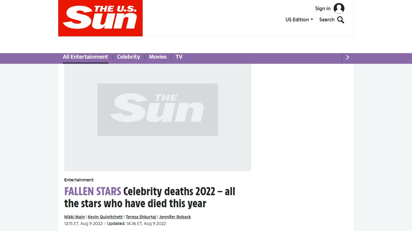 Celebrity deaths 2022 – all the stars who have died this year